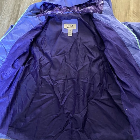 Champion venture dry plum hooded rain ☔️ jacket size XL 14-16 | - Picture 9 of 14